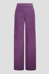 Productfoto 1 van Wijde paarse broek in corduroy door Libelle voor Dames
