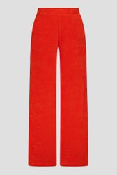 Wijde rode broek in badstof van JDY voor Dames