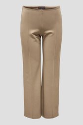 Wijde taupe broek van Only Carmakoma voor Dames