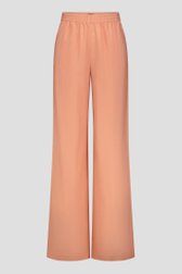 Productfoto 1 van Wijde zalmroze linnen broek door Liberty Island voor Dames