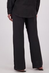 Wijde zwarte broek met tetralook van JDY voor Dames