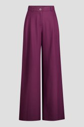 Productfoto 1 van Wijnrode broek met wijde pijpen door D'Auvry voor Dames