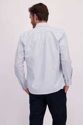 Achterkant van Wit gestreept hemd - Regular fit door Marc O'Polo voor Heren