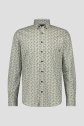 Wit-groen-blauw hemd - Regular fit van Bluefields voor Heren