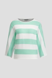 Productfoto 1 van Wit-groene strepentrui  door Libelle voor Dames