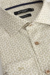 Productfoto 2 van Wit hemd met beige paisley print - Regular fit door Dansaert Black voor Heren