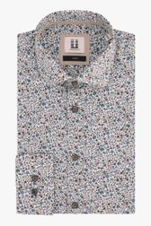 Wit hemd met bloemenprint - slim fit van Upper East voor Heren