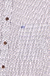 Wit hemd met bloemetjes - comfort fit van Dansaert Blue voor Heren