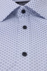 Wit hemd met fijne blauwe print - Regular fit  van Dansaert Black voor Heren