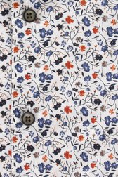 Wit hemd met fijne bloemenprint - Regular fit van Upper East voor Heren