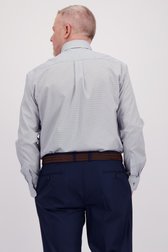 Achterkant van Wit hemd met fijne print - Comfort fit door Dansaert Black voor Heren