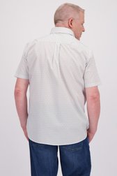 Wit hemd met fijne print - Comfort fit van Dansaert Blue voor Heren