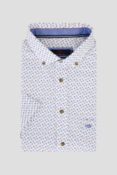 Wit hemd met fijne print - Comfort fit van Dansaert Blue voor Heren