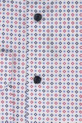 Wit hemd met fijne print - Regular fit van Dansaert Black voor Heren
