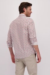 Wit hemd met fijne print - Regular fit  van Upper East voor Heren