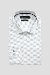 Productfoto 1 van Wit hemd met fijne print – Slim fit door Dansaert Black voor Heren