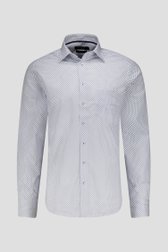 Wit hemd met fijne print - Slim fit van Dansaert Black voor Heren