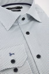 Wit hemd met fijne print – regular fit van Dansaert Black voor Heren
