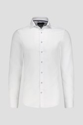 Wit hemd met fijne structuur - Slim fit van Dansaert Black voor Heren