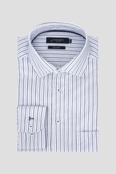 Wit hemd met gestreepte print - Regular fit  van Dansaert Black voor Heren