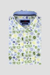 Wit hemd met grafische print - Regular fit van Dansaert Blue voor Heren