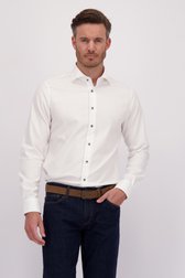 Wit hemd met lange mouwen - Slim fit van Michaelis voor Heren