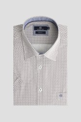 Productfoto 1 van Wit hemd met rode print - Regular fit  door Dansaert Blue voor Heren