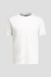 Productfoto 1 van Wit katoenen T-shirt met ronde hals  door Upper East voor Heren