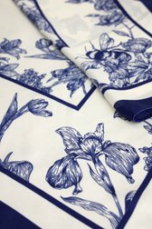 Productfoto 1 van Wit sjaaltje met blauwe print door Liberty Island voor Dames