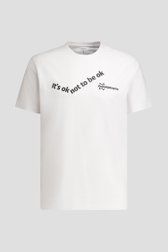 Productfoto 1 van Wit T-shirt - Kom Uit Je Kop  door Liberty Island voor Heren