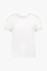 Wit T-shirt met doorschijnend detail van D'Auvry voor Dames