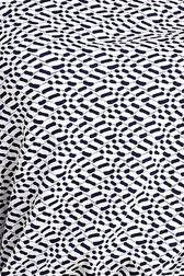 Wit T-shirt met fijne donkerblauwe print van Bicalla voor Dames