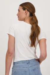 Wit T-shirt met hartjesprint van More & More voor Dames
