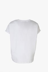 Wit T-shirt met print en strass van Bicalla voor Dames