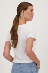 Wit T-shirt met print van More & More voor Dames