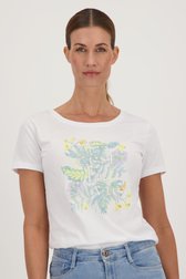 Wit T-shirt met print van More & More voor Dames