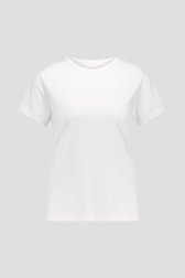 Wit T-shirt met ronde hals van Liberty Island voor Dames