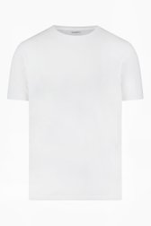 Wit T-shirt met ronde hals van Ravøtt voor Heren