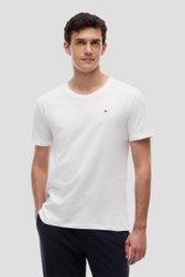 Voorkant van Wit T-shirt met ronde hals - Set van 3 door Tommy Hilfiger voor Heren