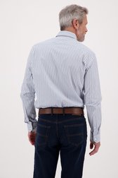 Wit verticaal gestreept hemd - regular fit  van Dansaert Blue voor Heren