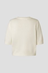 Productfoto 2 van Wit vestje met bloemenmotief in pailletten door More & More voor Dames