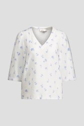 Productfoto 1 van Witte blouse met bloemenmotief door Libelle voor Dames