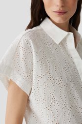 Witte blouse met broderie anglaise van Opus voor Dames