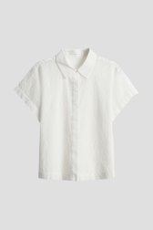 Witte blouse met broderie anglaise van Opus voor Dames