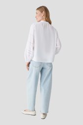 Achterkant van Witte blouse met broderie anglaise door Opus voor Dames