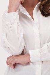 Witte blouse met knopenlijst van Only Carmakoma voor Dames