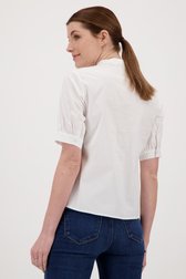 Witte blouse met korte mouwen van Liberty Island voor Dames