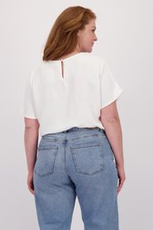 Achterkant van Witte blouse met korte mouwen door ONLY Carmakoma voor Dames