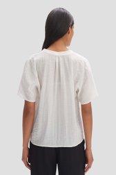 Witte blouse met korte mouwen van Opus voor Dames