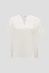 Witte blouse met korte mouwen van Opus voor Dames